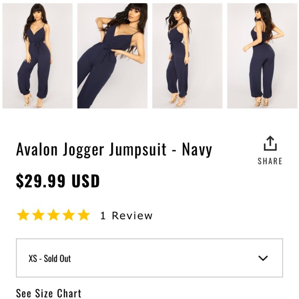 Navy jumpsuit